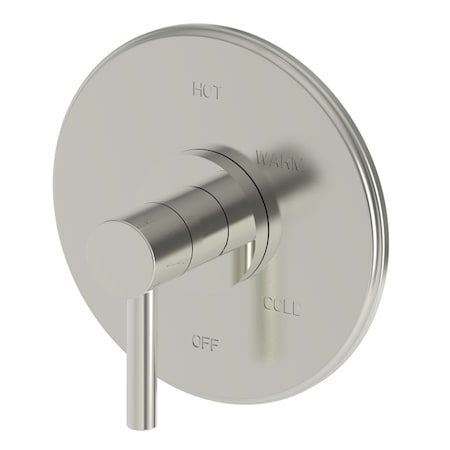 Newport Brass Shower Trim Plate W/ Handle. Less Showerhead, Arm And Flange, Nickel 4-1504BP-15